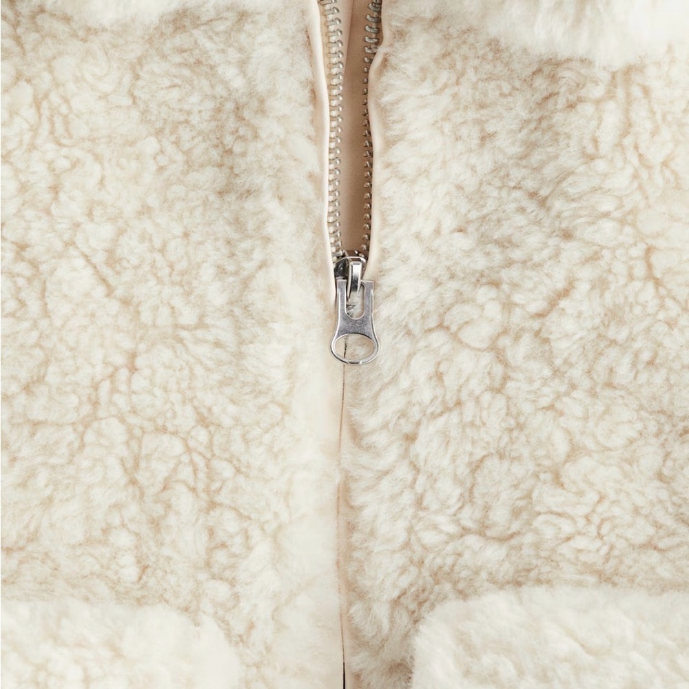 H&M Cream Sherpa Jacket - Sold Out - Picture 6 of 6